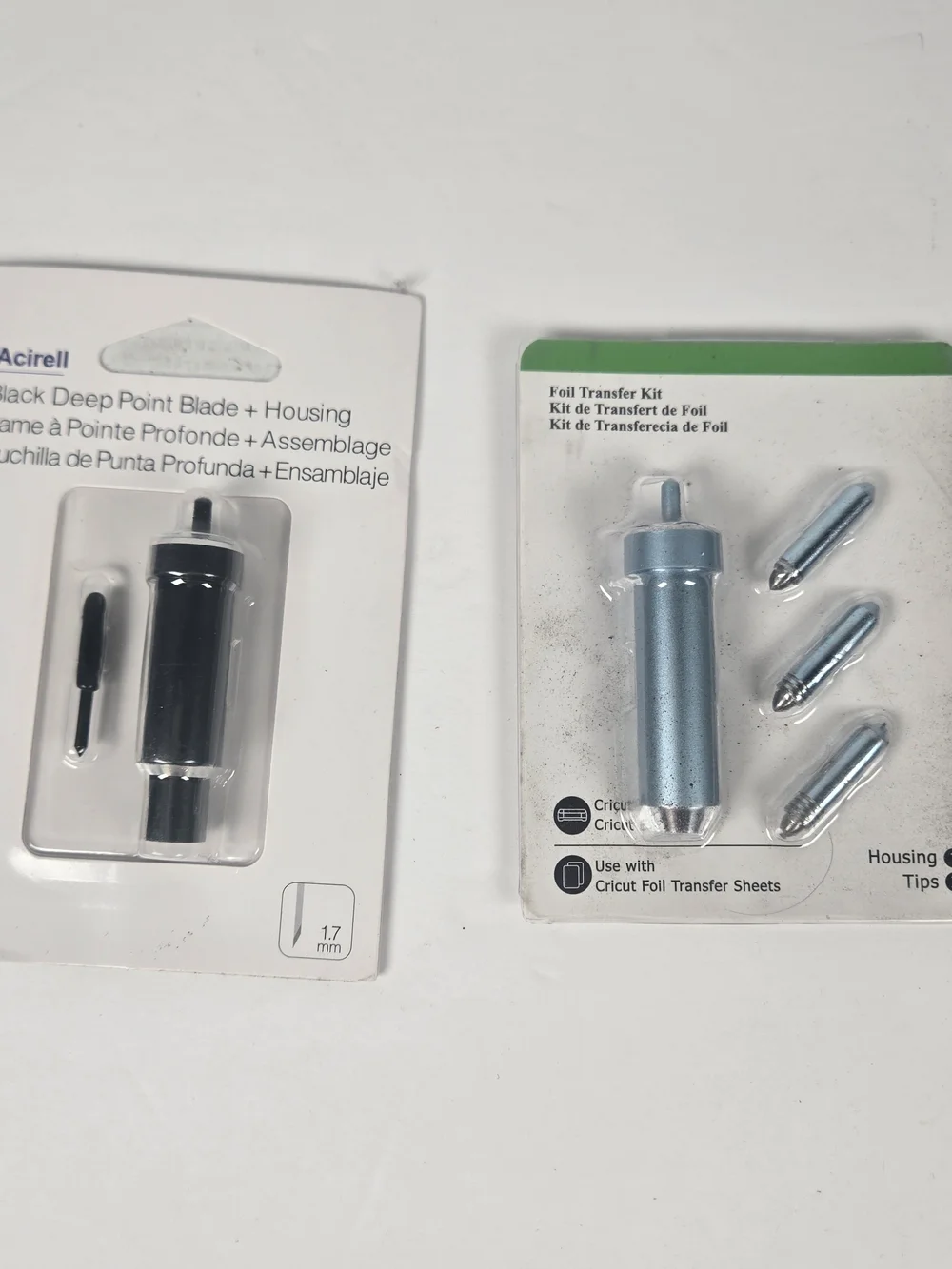 Acirell Deep Point Blade Housing Cricut Foil Transfer Kit 4 Tips